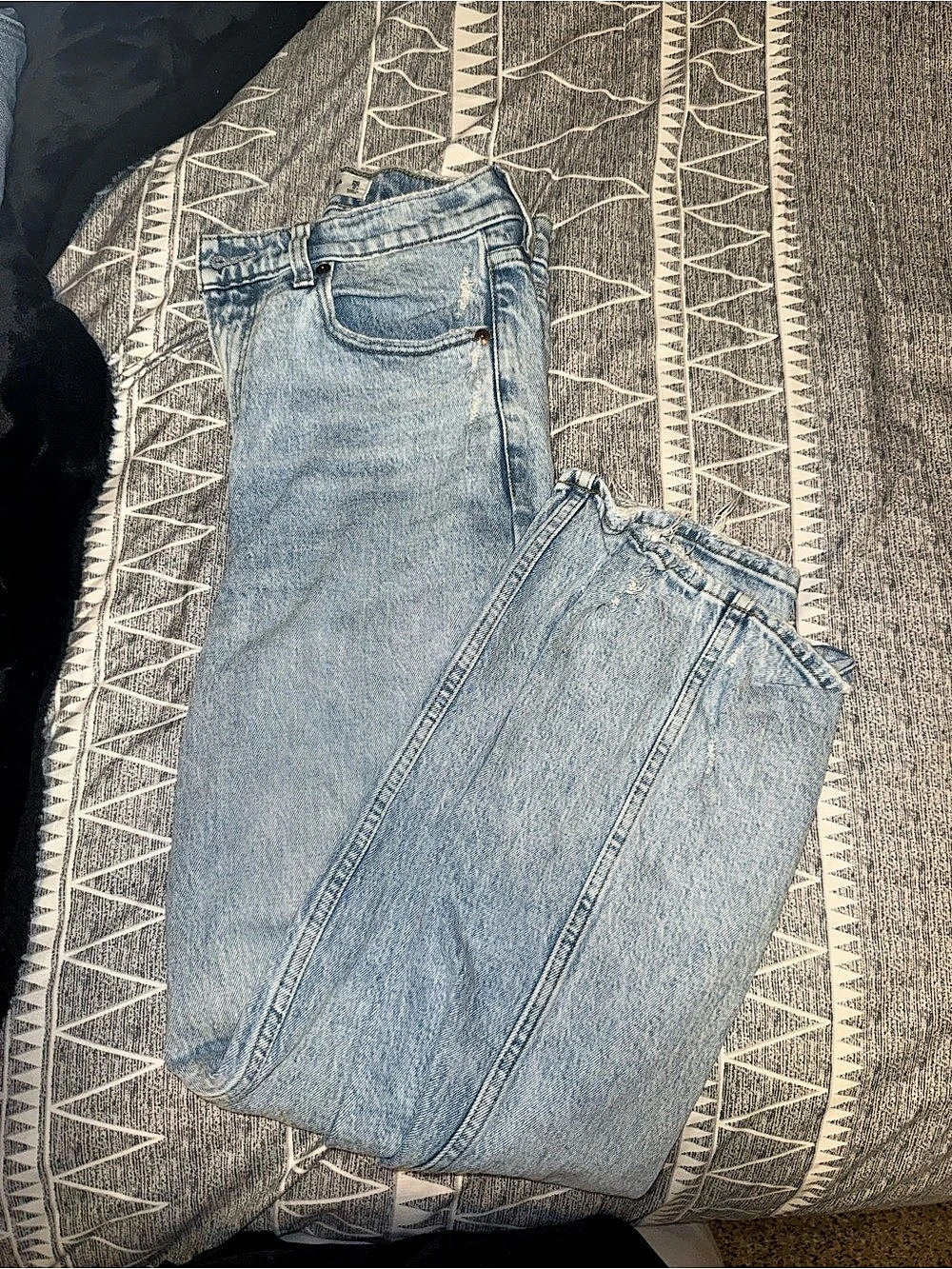 Abercrombie & Fitch The '90s Straight Ultra High Rise Jeans Blue Waist 26
